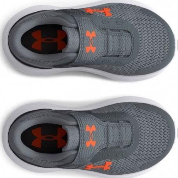 BRAND NEW toddler boy girl under armour binf outhustle print velcro shoes size 7 - Picture 2 of 6
